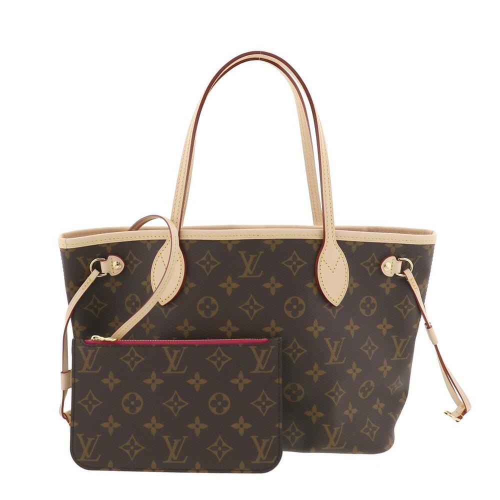 LOUIS VUITTON Neverfull Tote Bag Monogram Pivoine Brown